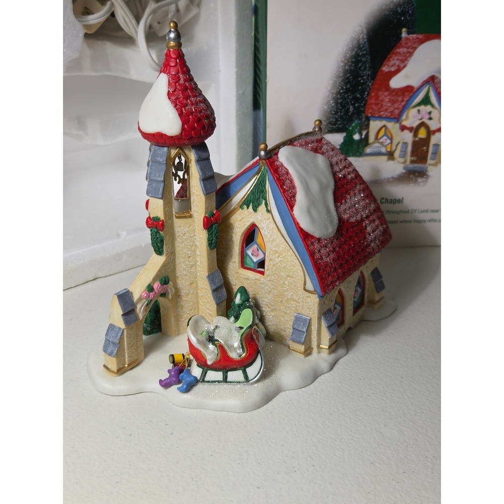 Dept 56 North Pole Series Elf Land Wedding Bells Chapel Christmas Village